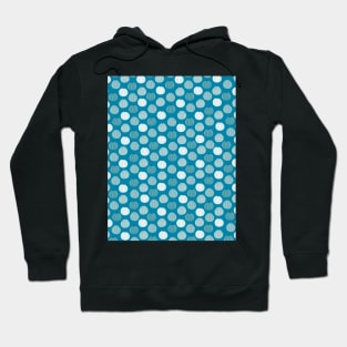 Sea urchins in turquoise and white Hoodie